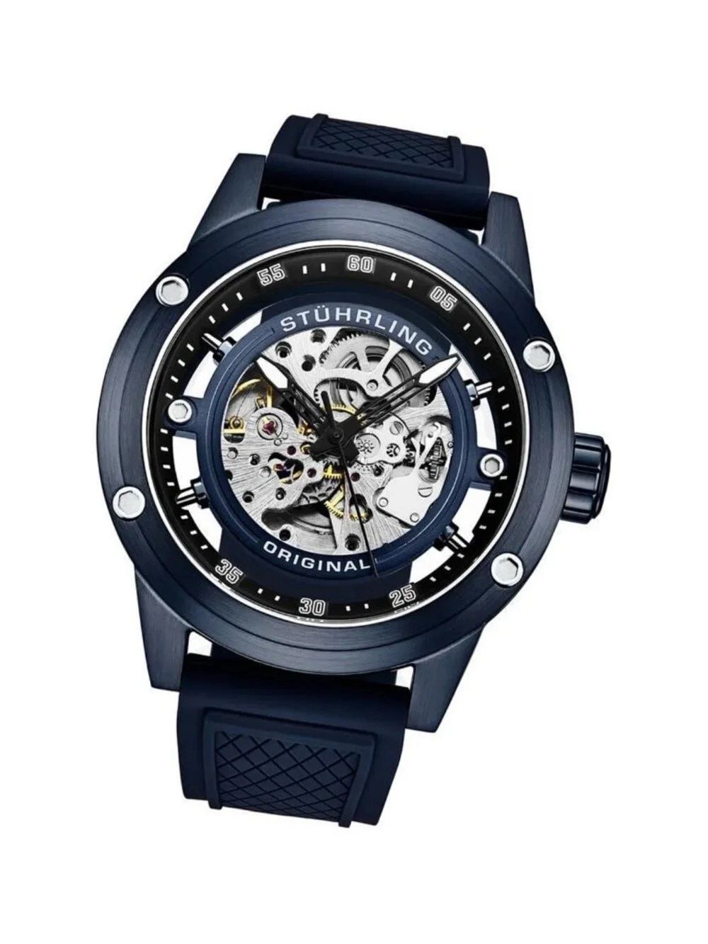 NWT Stuhrling Original Legacy Automatic Blue Dial Men's Watch